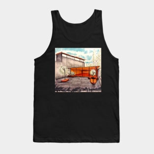 Backyard deco lounge Tank Top